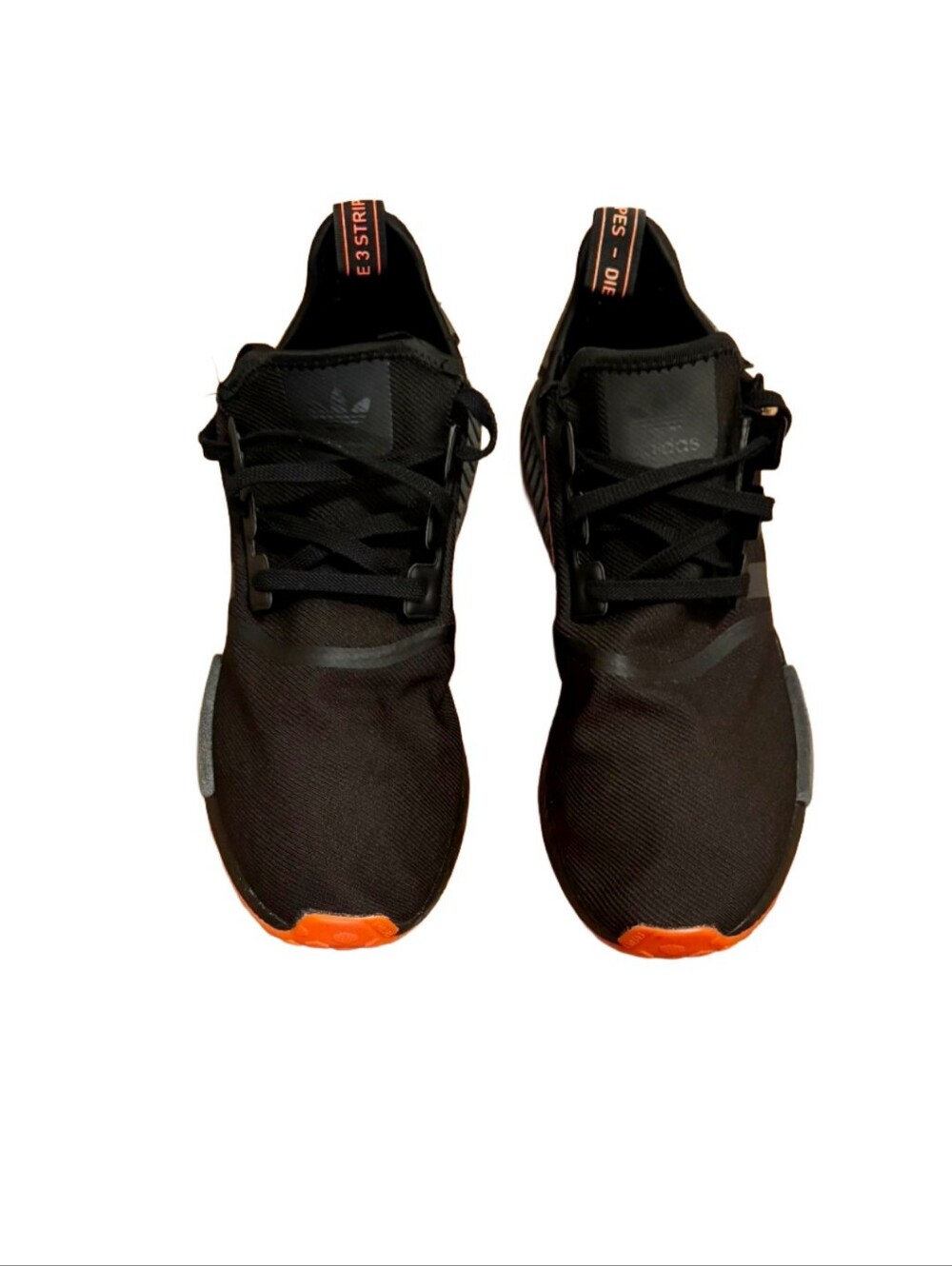Adidas NMD R1 Core Black Solar Red F35881 Men's Size 12 - Excellent Condition